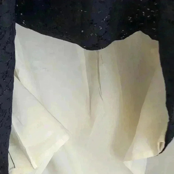 Talbots NWT New Womens Black White Lace A Line Skirt Size 4 - Picture 9 of 10
